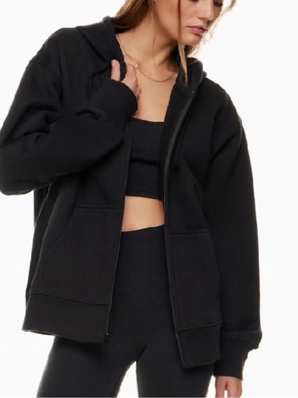 Aritzia TNA EXTRA FLEECE
Boyfriend Zip-up Oversized Hoodie